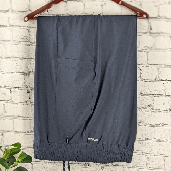 Columbia Omni Shade blue pants XXL 2XL drawstring, elastic cuffs - Picture 1 of 14